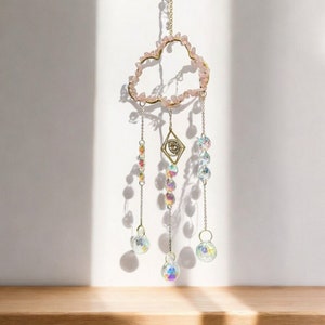 Cloud Crystal Suncatcher: Rainbow Window Hanging Decoration